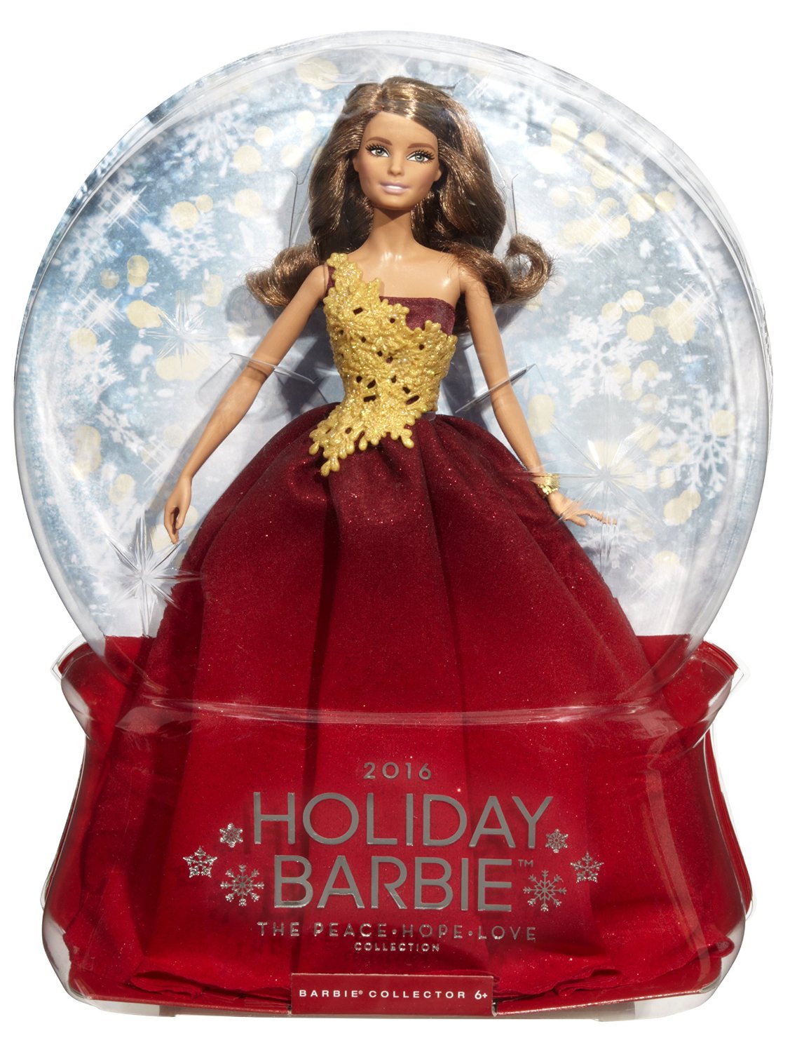 Кукла Barbie® в красном платье Праздничная  